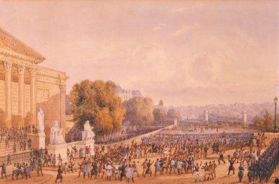 Insurrección frente al Palais Bourbon, 15 de mayo de 1848 de Gaspard Gobaut