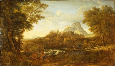 Rinaldo y Armida, Amantes de Gerusalemme Liberata (óleo) de Gaspard Poussin (school of) Dughet