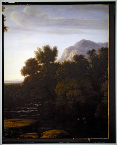 Paisaje italiano, detalle, sin fecha de Gaspard Poussin Dughet