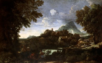 Paisaje con Rinaldo y Armida de Gaspard Poussin Dughet