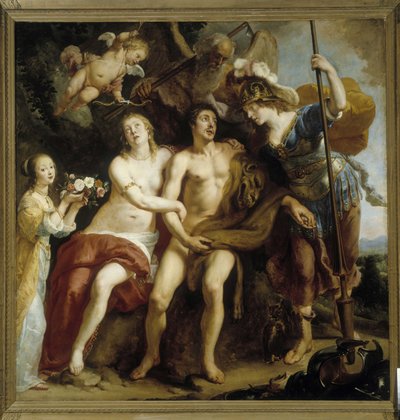 Hércules, Onfalia y Minerva de Gaspard de Crayer