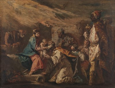 Adoración de los Reyes Magos de Gasparo Diziani (attributed to)