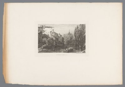 Vista de un arroyo cerca de Salins
Le ruisseau à Salins (título en el objeto)
Grabados franceses de 1875 (título de la serie)
L