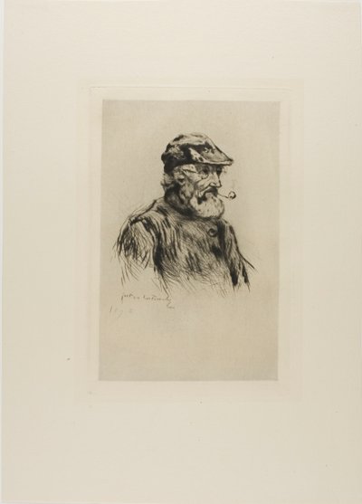 Retrato de un Viejo Pescador de Gaston La Touche