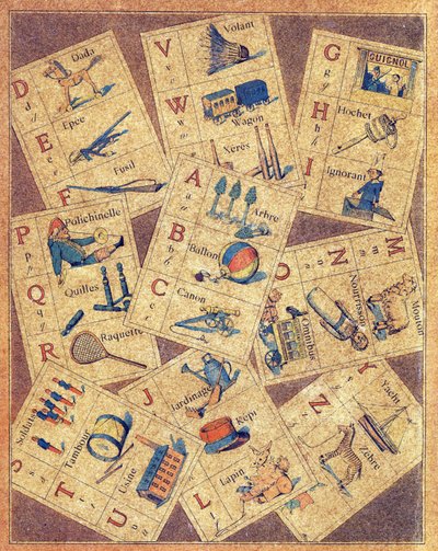 4ª portada de ABC des joujoux o Alphabet des petits de Gaston Quenioux