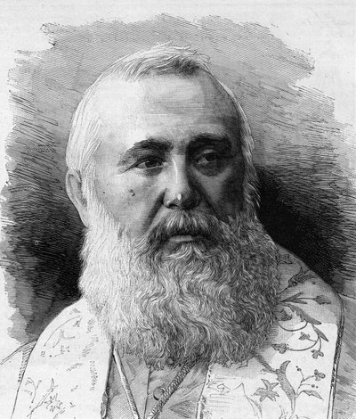 Retrato de Charles Lavigerie (1825-1892) Arzobispo de Argel, Cardenal Primado de África. Grabado por M.G. Vuillier en "Le Monde Illustré" n°1323 del 5 de agosto de 1882. de Gaston Vuillier
