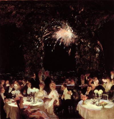 Cena en el Casino, c.1906 de Gaston de la Touche