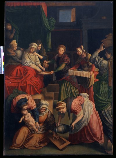 Nacimiento de la Virgen de Gaudenzio Ferrari