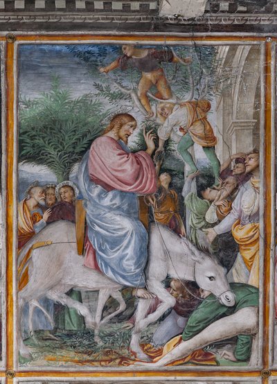 Detalle de "Cristo entrando en Jerusalén", de "La vida y la pasión de Cristo" de Gaudenzio Ferrari