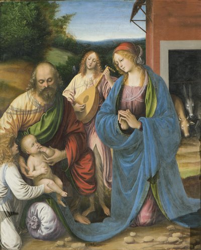 Detalle de la Natividad y la Última Cena (detalle) de Gaudenzio Ferrari