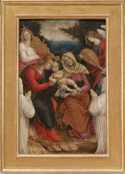 Madonna y el Niño, Santa Ana y donantes, 1508-09 de Gaudenzio Ferrari