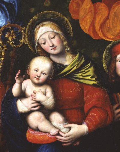 Madonna y Niño, detalle de 3498630, 1516 de Gaudenzio Ferrari
