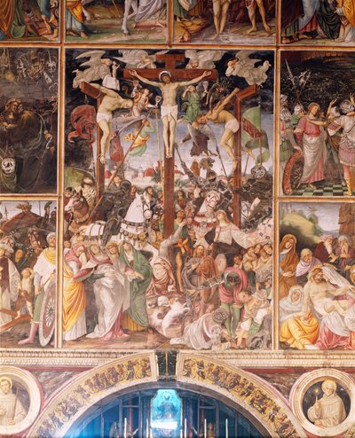 La Crucifixión (detalle) de Gaudenzio Ferrari