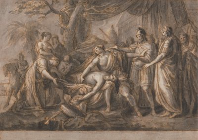 Aquiles lamenta la muerte de Patroclo de Gavin Hamilton