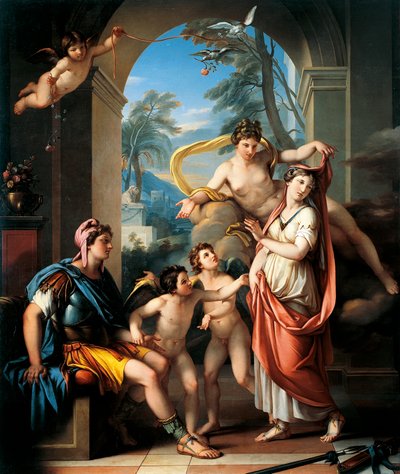 Venus ofreciendo a Helena a Paris de Gavin Hamilton