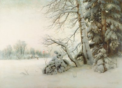 Una mañana de invierno, 1901 de Gavril Pavlovich Kondratenko