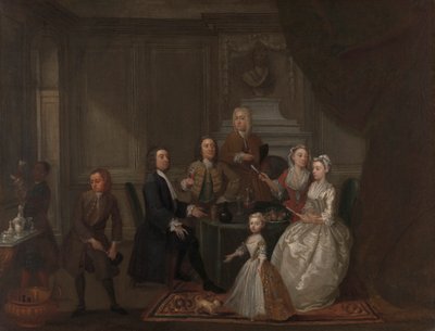 Retrato de grupo, probablemente de la familia Raikes de Gawen Hamilton