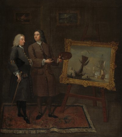 Thomas Walker y Peter Monamy, c.1735 de Gawen Hamilton