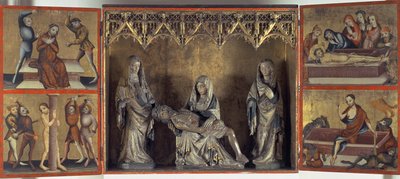 Retablo que representa el lamento y la pasión de Cristo (Altar de Santa Isabel de Turingia) c.1410 de Gdansk School