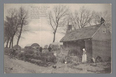 Inundación de agua en Zelanda el 12 de marzo de 1906 de Gebroeders van Straaten