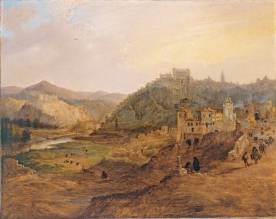 Vista general de Toledo desde la Cruz de los Canónigos de Genaro Pérez Villaamil