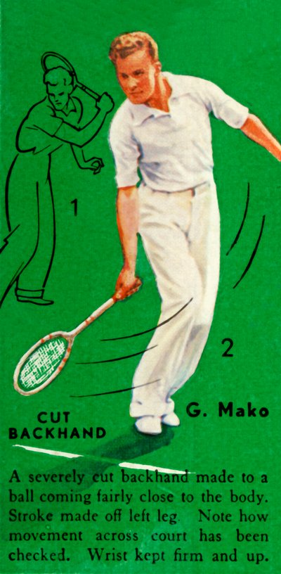 G. Mako - Revés cortado de Gene Mako