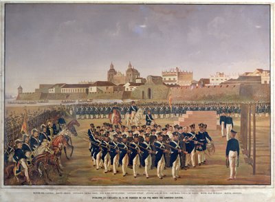 El Fusilamiento de Pantaleón Germán de Ribón y sus 8 compañeros en Cartagena el 24 de febrero de 1816 de Generoso Jaspe