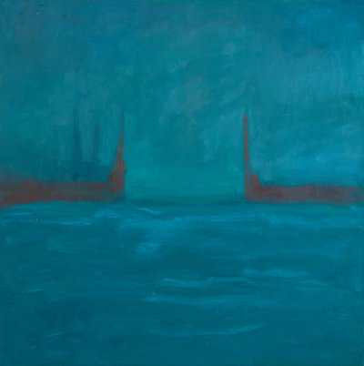 Entrada a la Estigia, 2024 (óleo sobre lienzo) de Genevieve French