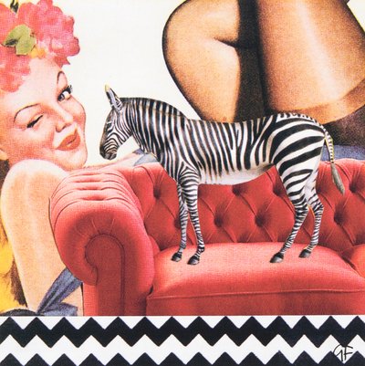 ZigZagZebra (collage) de Genevieve French