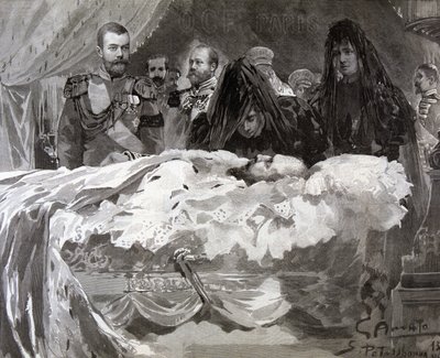 Muerte del zar Alejandro III, nov 1894 de Gennaro Amato