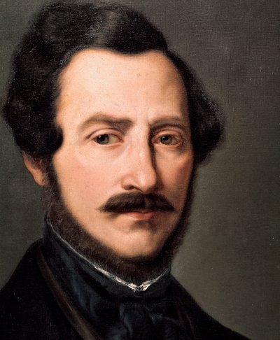 Retrato del compositor italiano Gaetano Donizetti (1797-1848) Pintura de Gennario Ruo (siglo XIX) Conservatorio de Música de Nápoles San Pietro a Majella de Gennaro Ruo