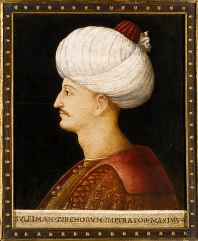 Retrato de Solimán I el Magnífico (1494-1566), sultán otomano de Gentile (school of) Bellini