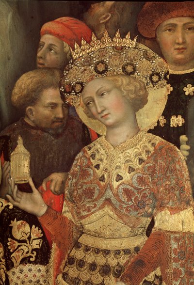 Adoración de los Magos (detalle) de Gentile da Fabriano
