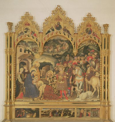 Adoración de los Magos, 1423 de Gentile da Fabriano