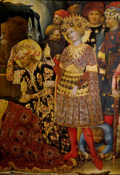 Retablo de la Adoración de los Magos (Pala Strozzi) (detalle) de Gentile da Fabriano