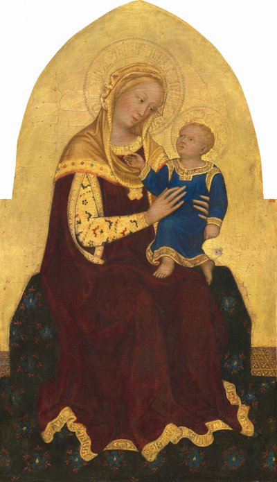 Madonna y Niño en el Trono de Gentile da Fabriano