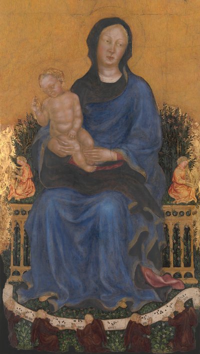 Madonna y el Niño con ángeles de Gentile da Fabriano