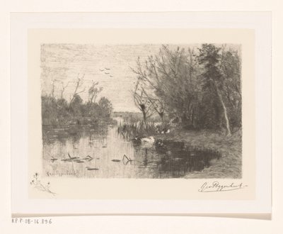 Patos a lo largo y en la orilla de un estanque
Estanque de patos (título original) de Geo Poggenbeek (signed by artist)