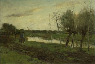 Paisaje con un canal de Geo Poggenbeek