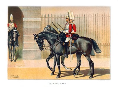 Los 1ros Guardias de Vida, c. 1890 de Geoffrey Douglas Giles