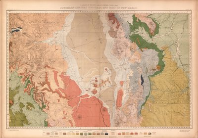 Atlas geológico y geográfico de Colorado y partes del territorio adyacente, de Geological And Geographical Survey Of The Territories