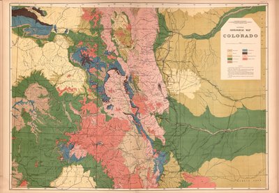Atlas geológico y geográfico de Colorado y partes del territorio adyacente, de Geological And Geographical Survey Of The Territories