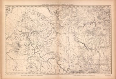 Atlas geológico y geográfico de Colorado y partes del territorio adyacente, de Geological And Geographical Survey Of The Territories
