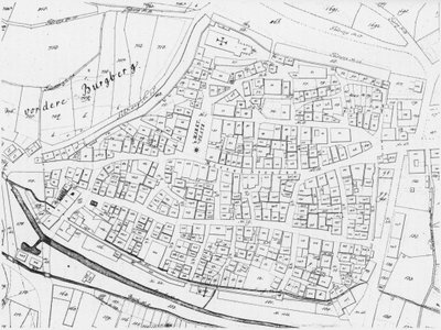 Mapa antiguo de Weinsberg de Geometer Jehle