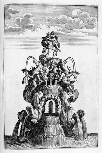 Diseño de fuente, 1664 de Georg Andreas Bockler