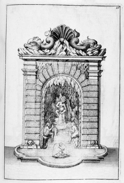 Diseño de fuente, 1664 de Georg Andreas Bockler