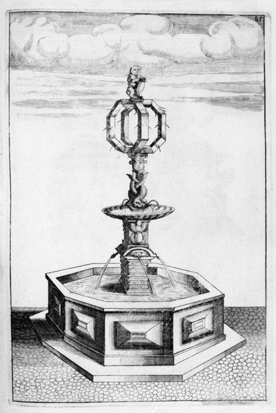 Diseño de fuente, 1664 de Georg Andreas Bockler