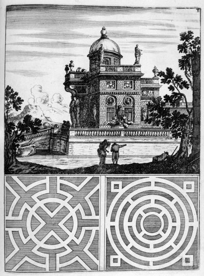 Diseño de casa y jardín, 1664 de Georg Andreas Bockler