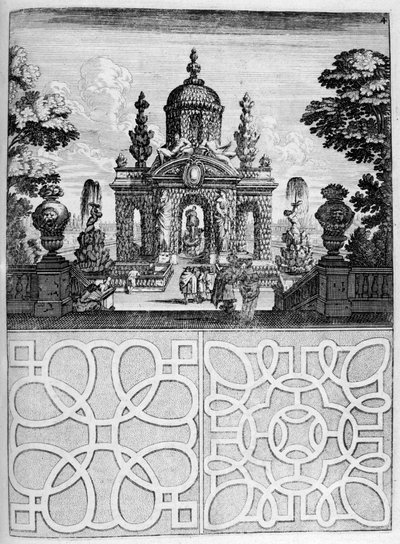 Diseño de casa y jardín, 1664 de Georg Andreas Bockler