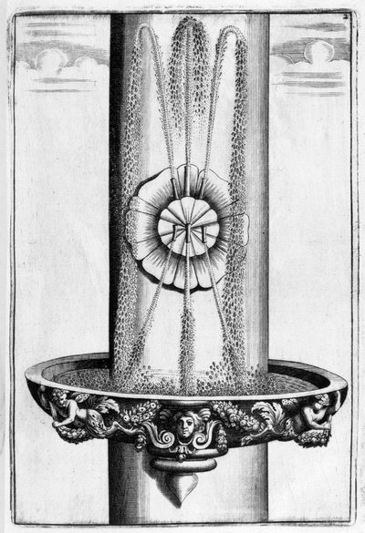 Diseño de fuente ornamental, 1664 de Georg Andreas Bockler